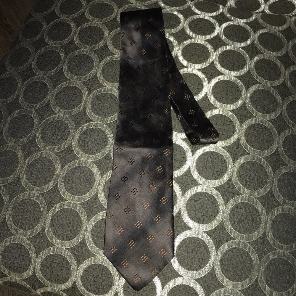 hugo boss tie (dark brown)